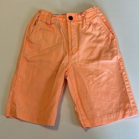 TOMMY HILFIGER NAUTICA GAP Size 12 Cotton Chino Shorts Red Khaki Peach Uniform - Picture 10 of 15